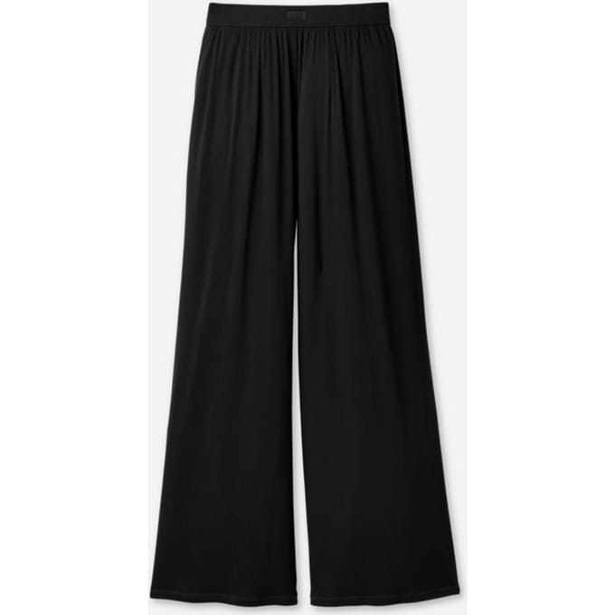 UGG® Imogen Wide Leg Trouser Rib in Black, Size Small, Ecovero