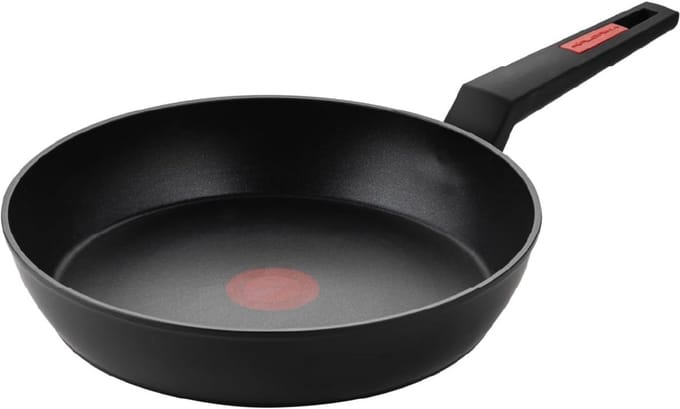 Braadpan met Thermosensor 28 cm - Gesmeed Aluminium met Temperatuurindicator en Antiaanbaklaag