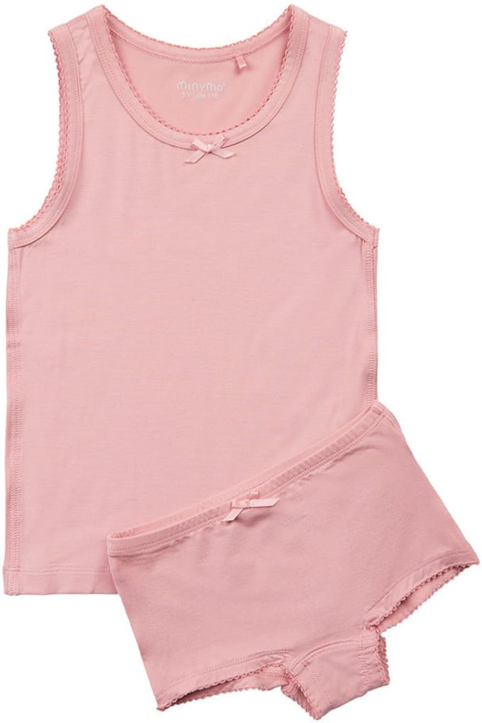 Minymo Ondergoedset Meisjes Viscose Roze 2-delig Maat 92