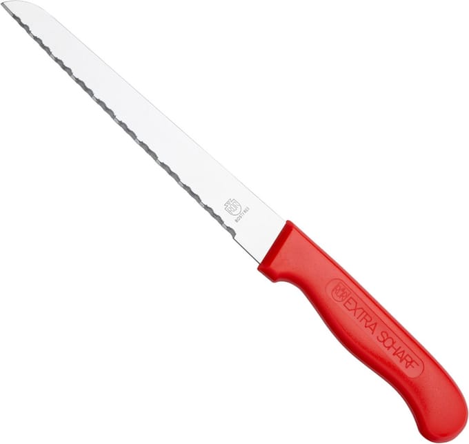 RÖR Solingen Broodmes – Universeelmes – Rood – 18 cm