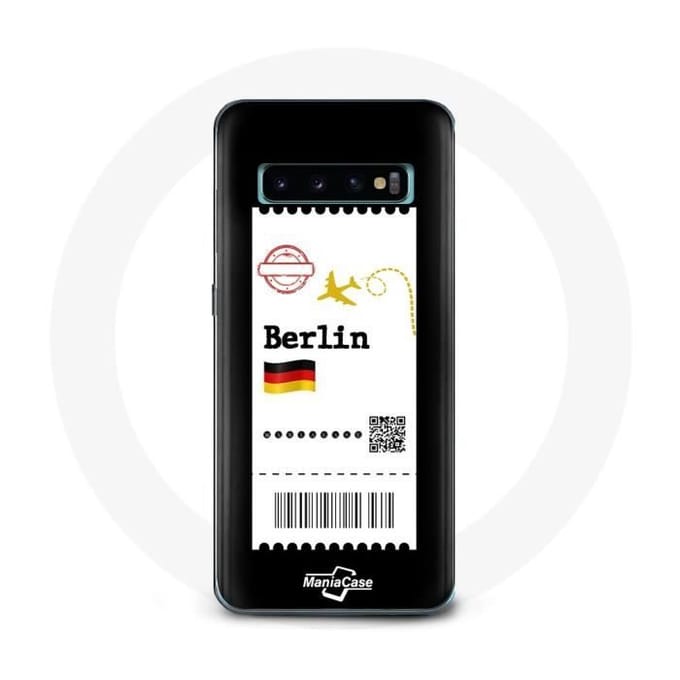 Coque pour Samsung Galaxy S10 Plus Billet d'avion Berlin