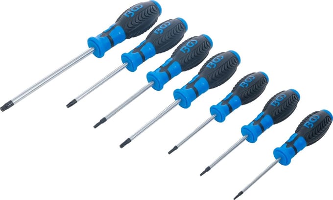 Torx schroevendraaierset 7 delig, T10-T40, BGS 7846