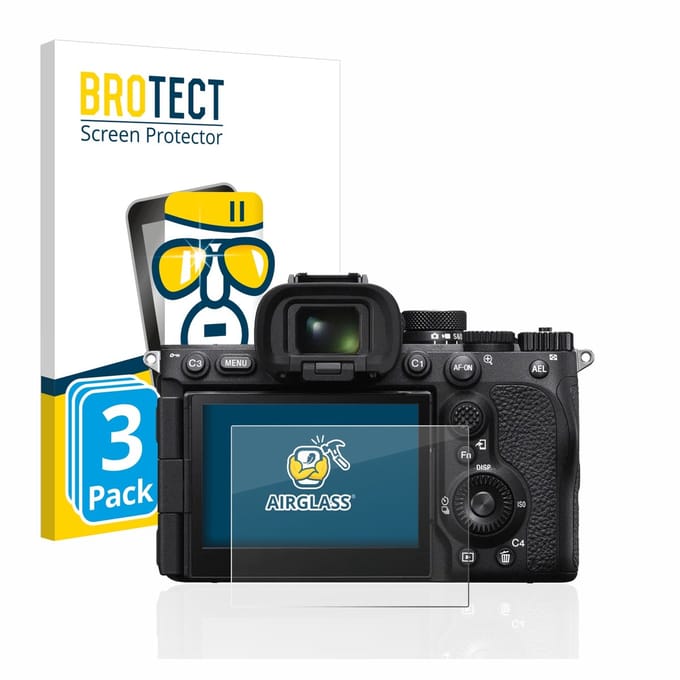 Screenprotector 3 Stuks voor Sony Alpha 7R V Beschermglas transparant