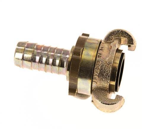Gietijzer DN 15 DIN 3238 Compressor Klauwkoppeling met 19 mm Slangpilaar