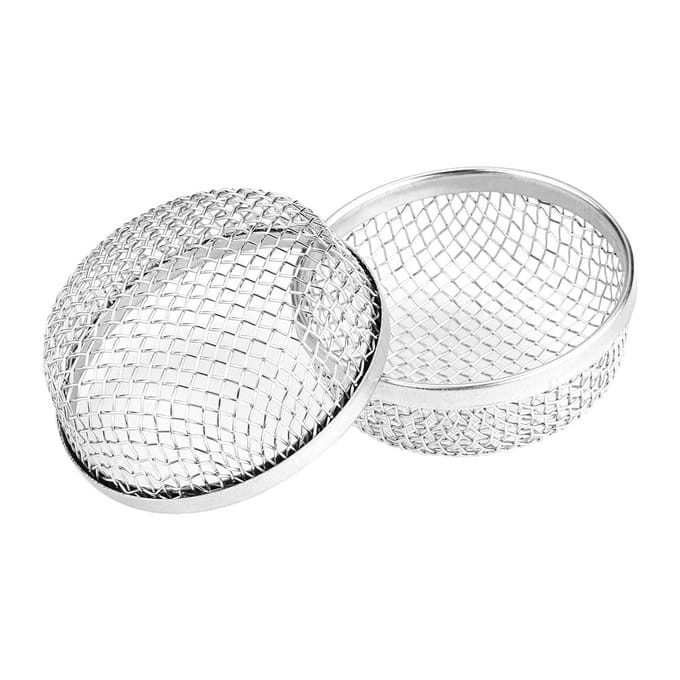 2 stuks RVS Ventilatie Insecten Oven Scherm Afdekking voor Camper Aanhanger RV met Veerbevestigingen white