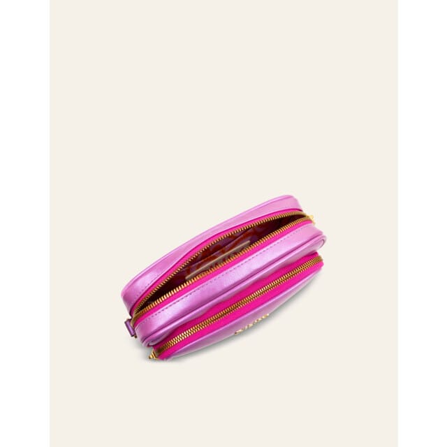 Oilily Smiley Schoudertas- maatOne size Fuchsia Roze
