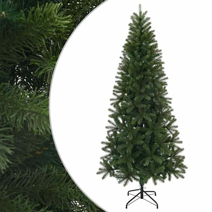 vidaXL - Kunstkerstboom - 210 - cm - PVC, - PE - en - staal - Groen