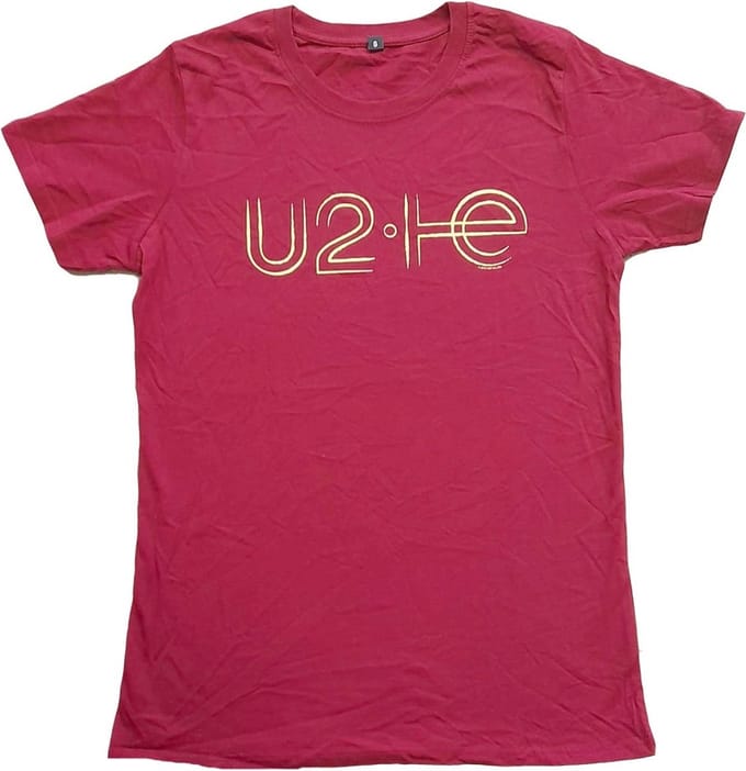 U2 - I+E 2015 Tour Dates Heren T-shirt - S - Rood