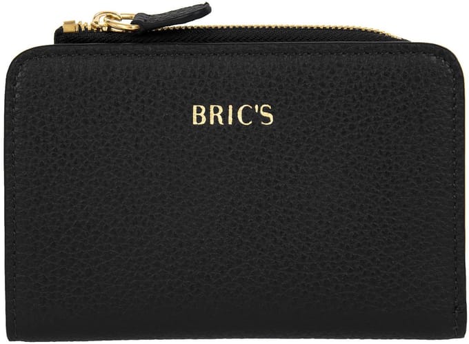 BRIC'S Leren portemonnee Gondola Mughetto Wallet Black zwart