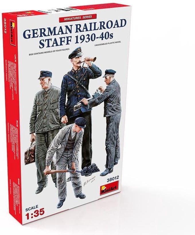 MiniArt Modelbouwpakket Militaire voertuigen - 38012 German railroad staff 1930-40#039 Plastic - 1:35 - Modelbouw