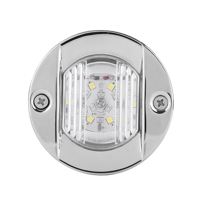12V Marine Bateau Tableau Arrière LED Blanc Acier Inoxydable Étanche Ancre Feu de Navigation Arrière white