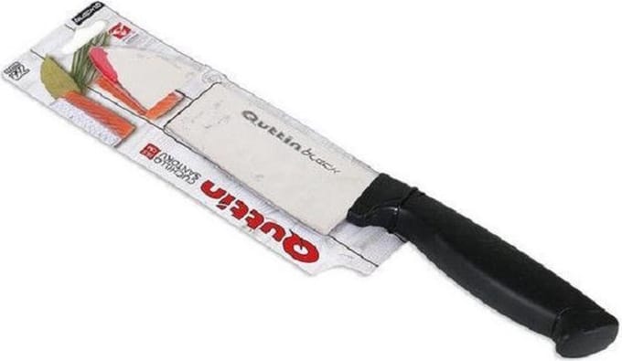 Quttin Black 10 santokumes 17 cm RVS zwart