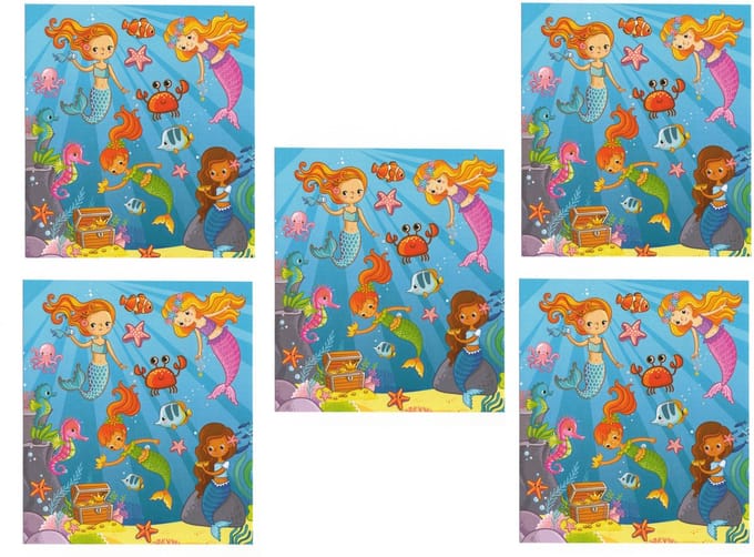 Zeemeermin Stickers | Mermaid | 5 stickervellen