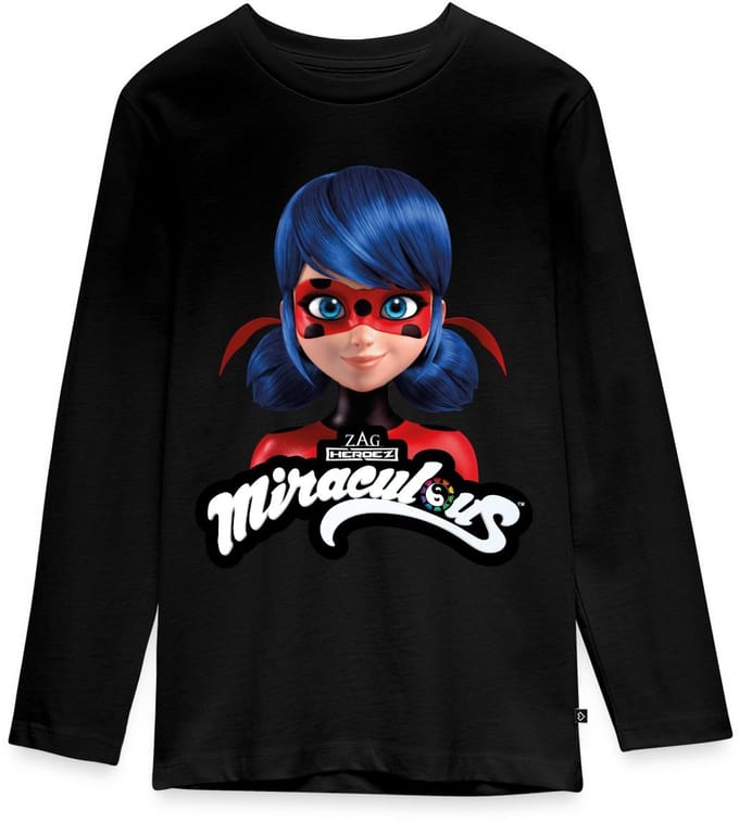 Miraculous Ladybug Met Logo Premium T-Shirt Tiener Lang