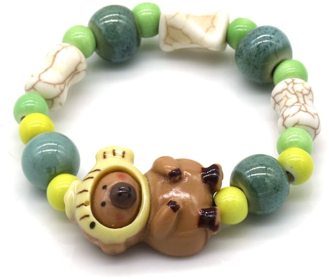Kinder Armband – Capybara Design – 16cm – Zacht en Speels Accessoire