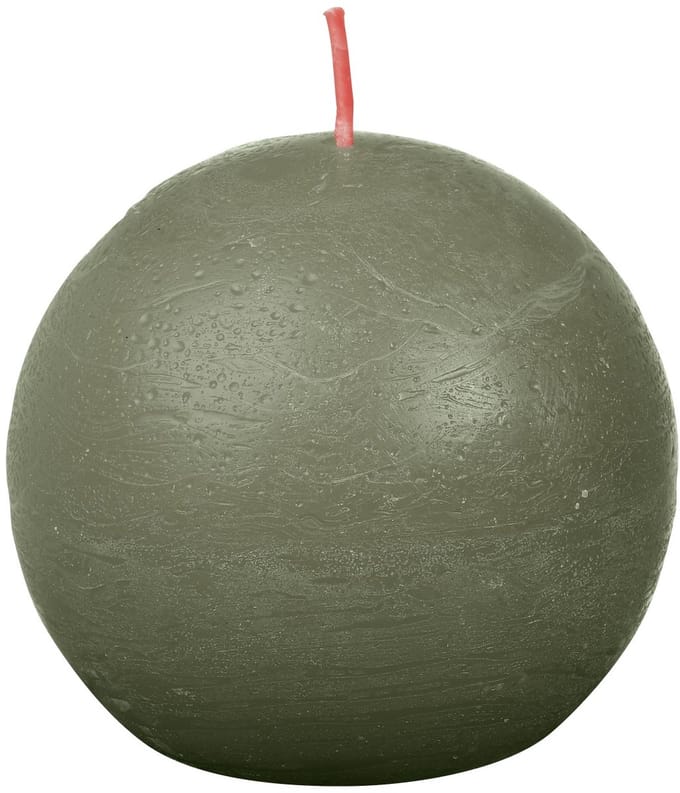Bolsius - Rustiek bolkaars - Ø76mm - Fresh Olive