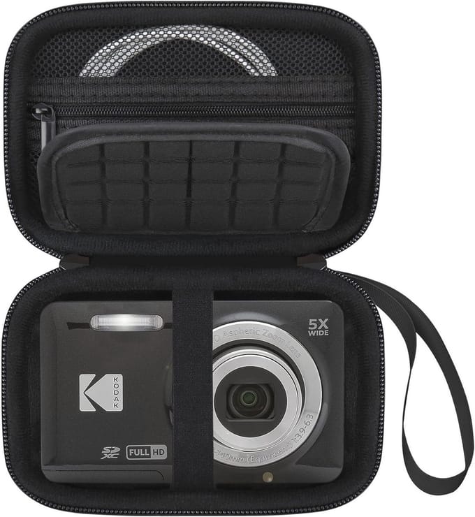 Digitale Camera Draagtas voor 16MP Camera - Zwart met Organizer