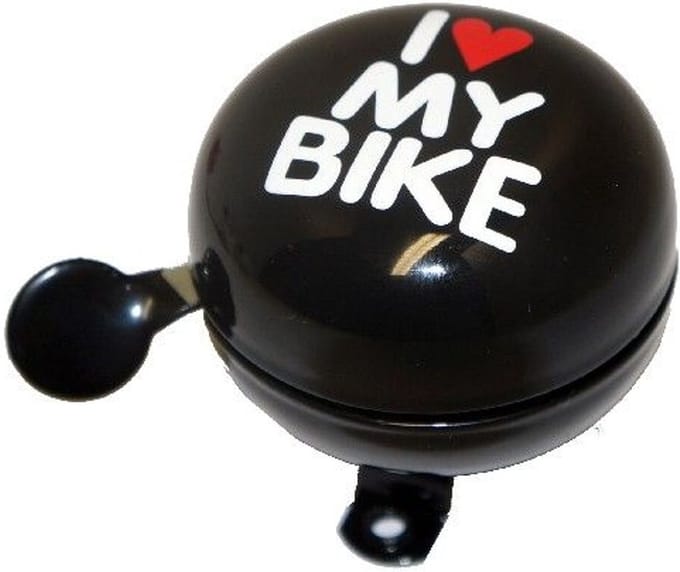 Fietsbel I Love My Bike 60 Mm | Zwart | Maat: 1Size