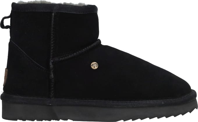 Warmbat Wallaby Suede Boot Dames Laarzen - Zwart