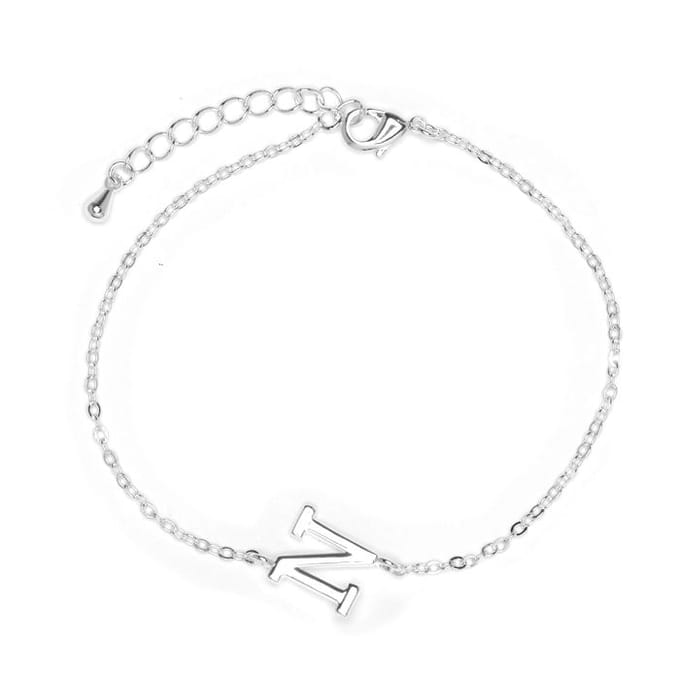 Luxenter Armband met zilveren afwerking - Alphabet