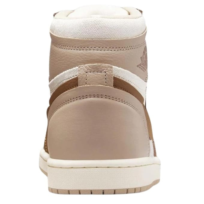 Nike Dames/Dames Air Jordan 1 Leren Hoge Tops Trainers (Bruin)