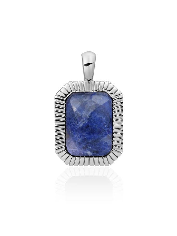 Sparkling Jewels Baguette Pendant Sodalite Hanger