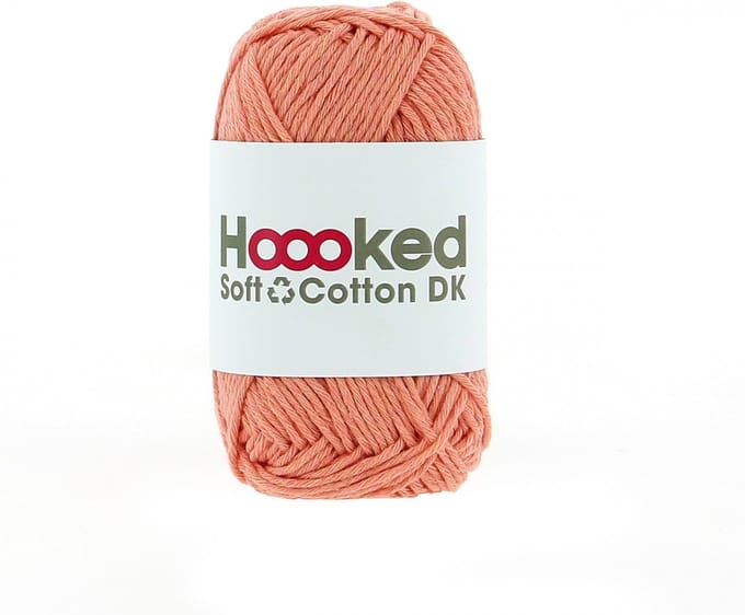 Hoooked Soft Cotton DK 50g. Sevilla Peach (perzik)