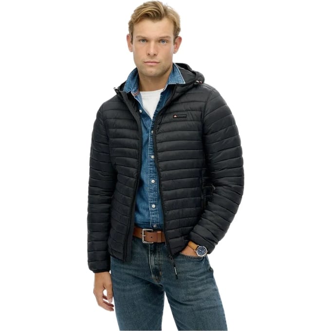 Superdry - Lite Fuji jas met capuchon - Heren - Gewatteerde jassen