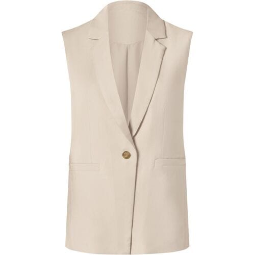 ESMARA Mouwloze dames blazer (Beige, 34)