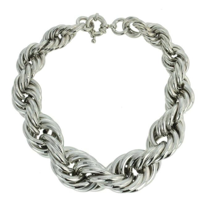 Behave - armband zilverkleur - gevlochten design - statement stijl