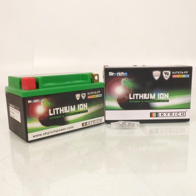 lithium skyrich voor scooter sym 150 symphony s 2010 à 2013 ytx7a-bs / hjtx7a-fp / 12v 2.4ah neuf