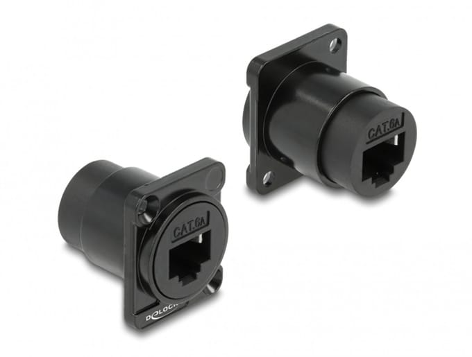 Delock D-Type Module RJ45 Cat.6A female to female