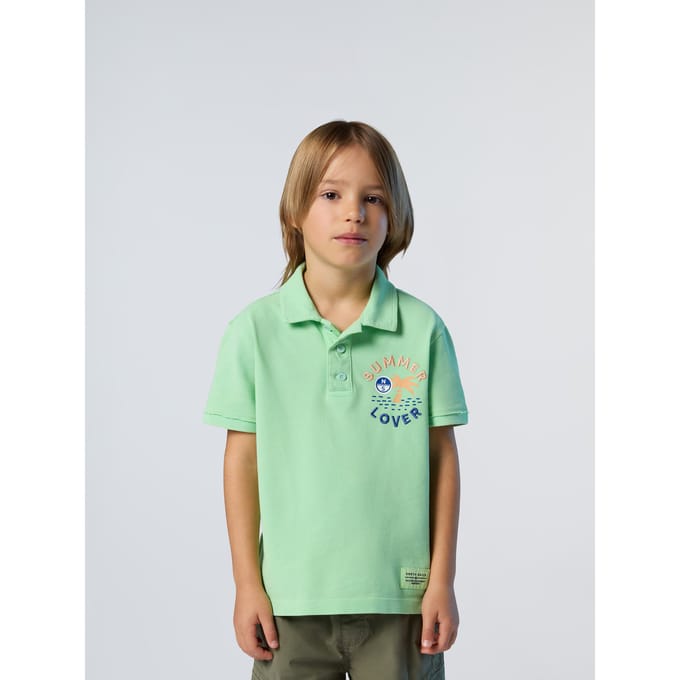 North Sails Polo overhemd Met palmboom print