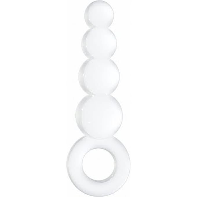 Chrystalino Tickler -  White glazen dildo