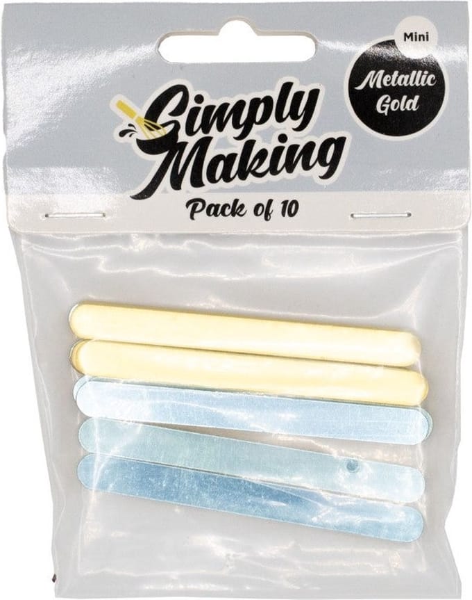 Simply Making Cakesicle Sticks Glanzend Goud 76mm pk/10