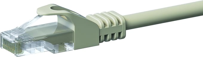 Danicom CAT5e UTP patchkabel - 0,25 meter grijs - CCA - netwerkkabel - internetkabel - UTP kabel - RJ45 - 1000 mbit/s