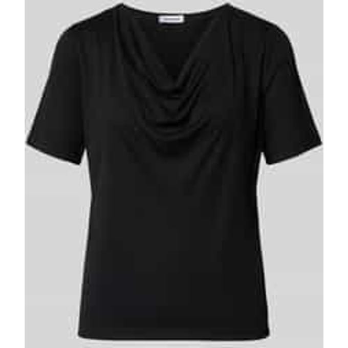 T-shirt met Cascadehals