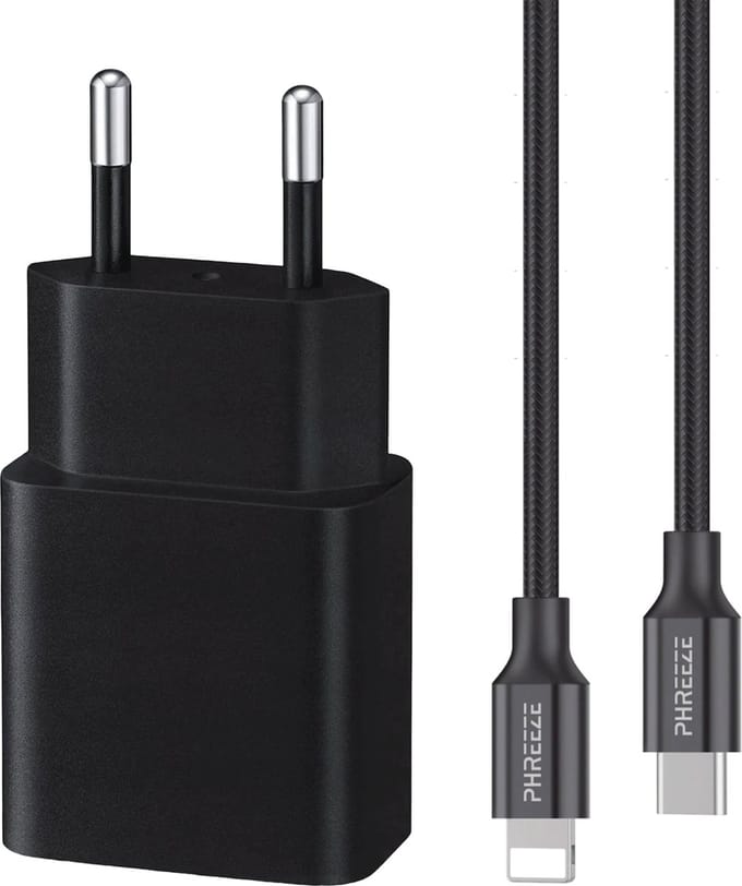Snellader geschikt voor Lightning (iPhone/iPad) - 3 Meter Lang - Oplader voor 14, 13, 12, 11, Pro, Max, Plus, Mini