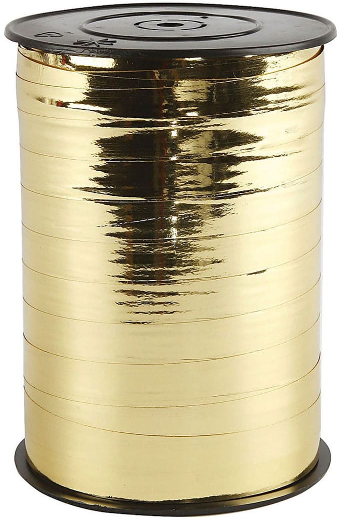 Creativ Company cadeau lint goud metallic 250 meter decoratie.