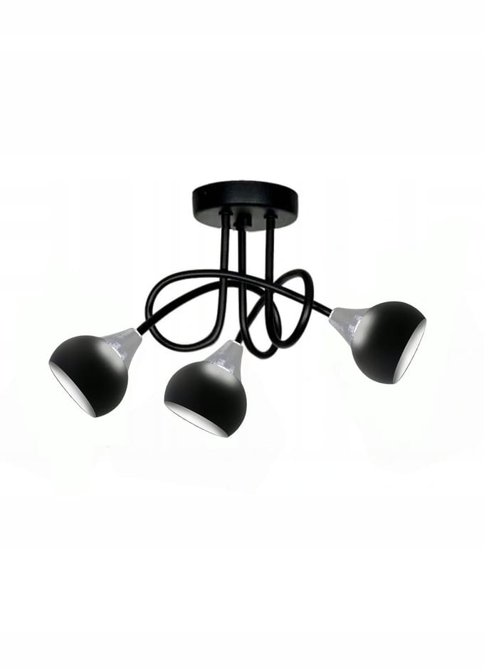 Hanglamp PRETTY 202KCH - Zwart/Chroom Metaal, 3x E27