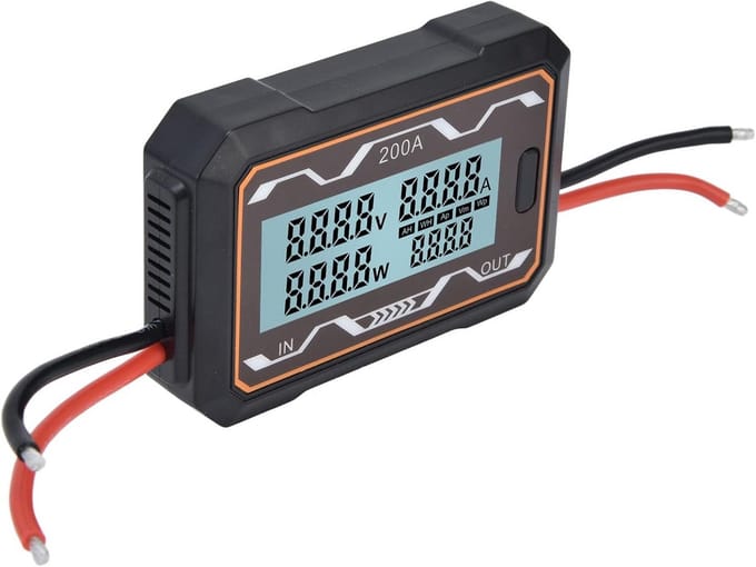Digitale DC Vermogensmeter 60V 200A met Groot Verlicht Display voor Zonne-energie