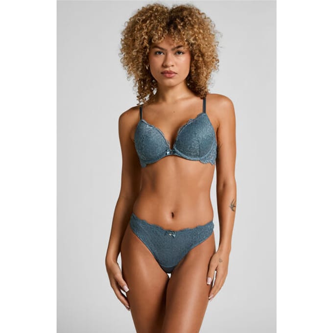 Hunkemöller String Marine Blauw