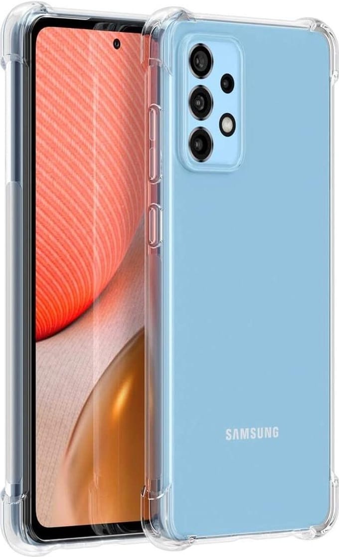 Shockproof Flexibele achterkant Silicone hoesje transparant Geschikt voor: Samsung Galaxy A72 4G & 5G