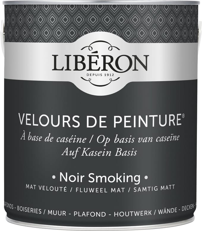 Liberon Velours De Peinture Muurverf - Mat - Noir Smoking - 0,5l