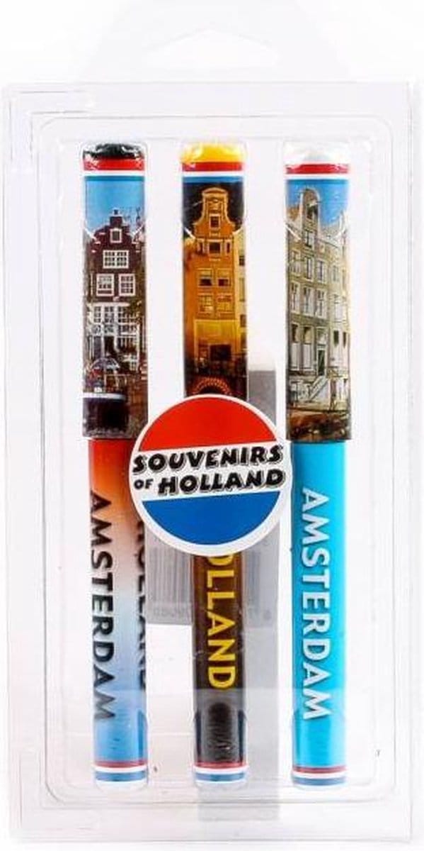 Matix - 3 pencils - Amsterdamse grachtenpanden