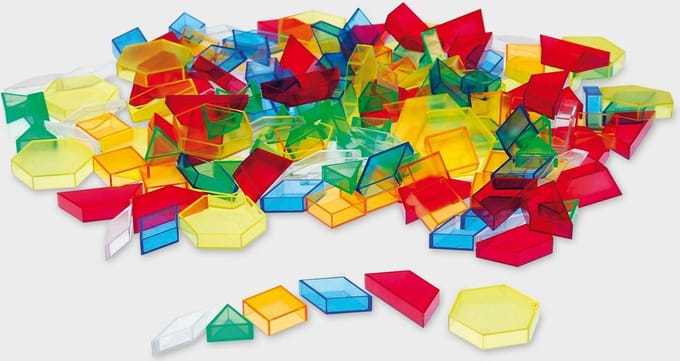 Holle geometrische blokken - transparant