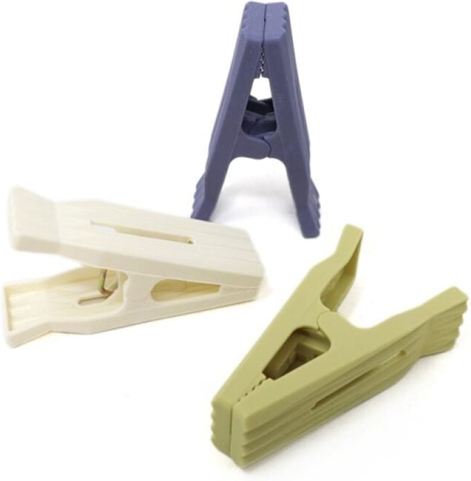 Concorde wasknijpers - 40x - kleurenmix - kunststof - 6 cm
