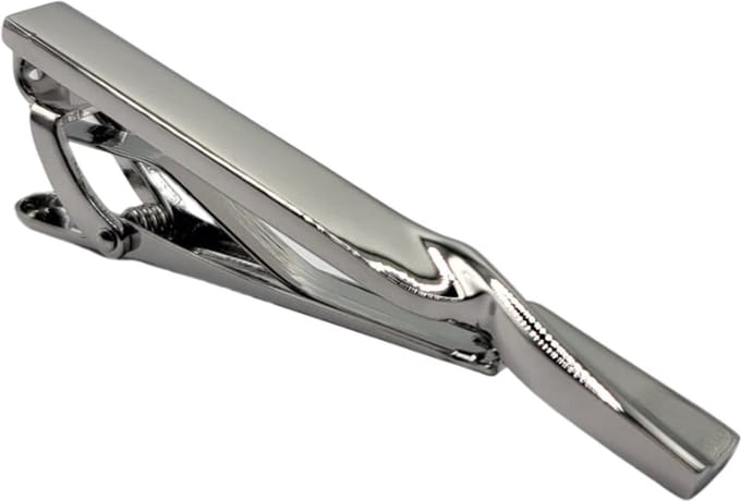 Dasspeld - Stropdas Clip - Twisted - Tie Clip - Zilver