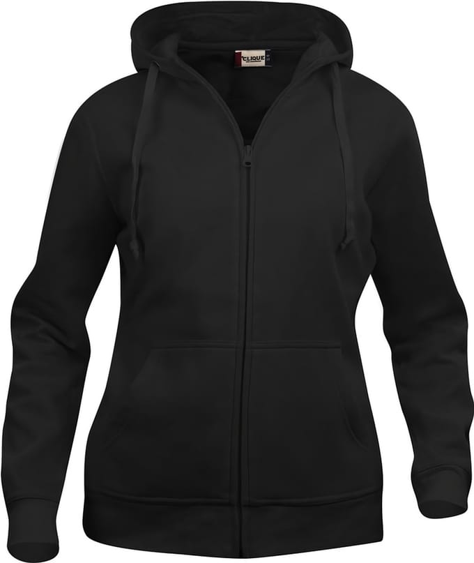 Clique Basic Hoody Full Zip Women 021035 - Zwart - XXL