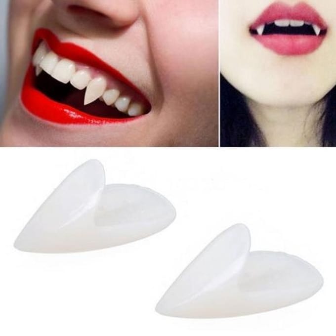 1 paar 15mm Halloween Party Kunstgebit Props Vampire Zombie Devil Fangs Tanden